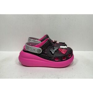Crocs X Barbie Crush Clog Pink Black 208819 Women's Size 7 Shoes